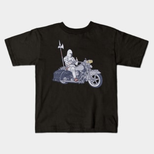 Biker Gang - Motorbike Knight - Chivalry Chopper Kids T-Shirt